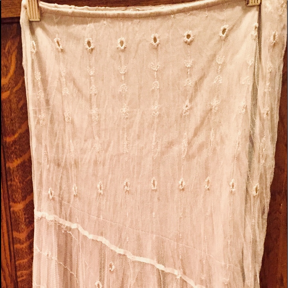 Layered Lace Asymmetrical Designer Skirt